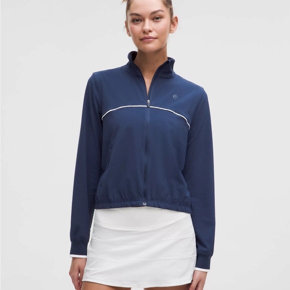 Lululemon Court Rival Tennis Track Jacket Size 8 Navy Blue - Picture 9 of 9